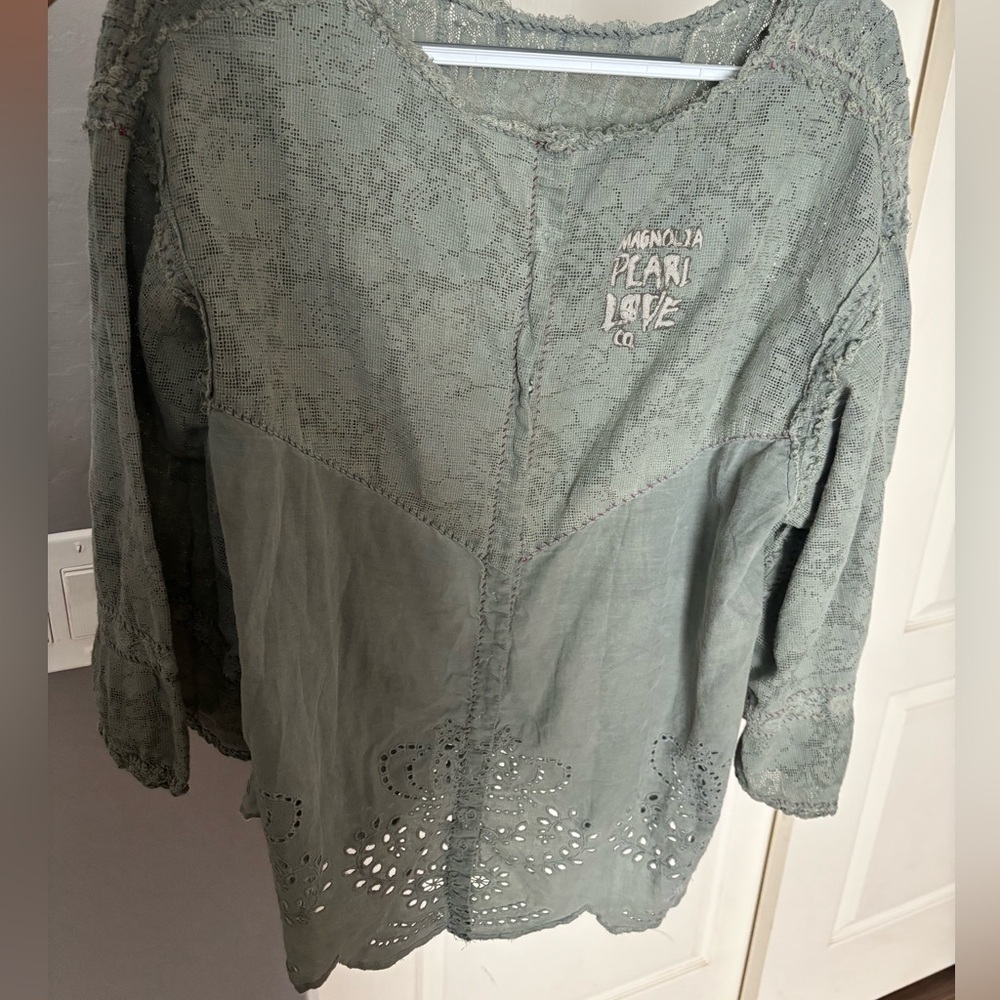 Magnolia Pearl Crochet Jodi Blouse - Picture 3 of 4
